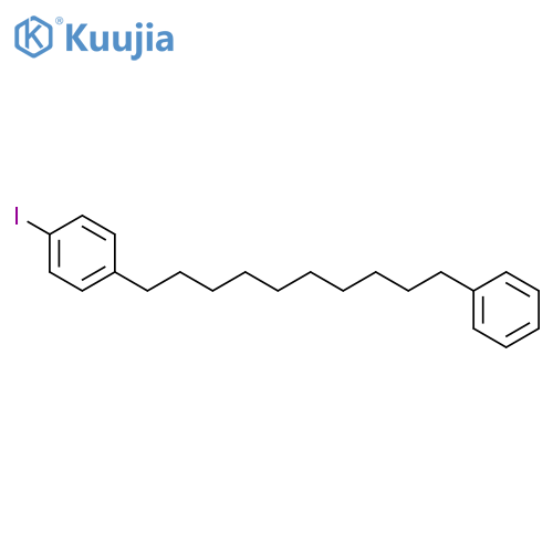 Benzene, 1-iodo-4-(10-phenyldecyl)- structure