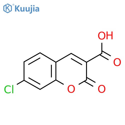 7-Chloro-2-oxo-2H-chromene-3-carboxylic acid structure