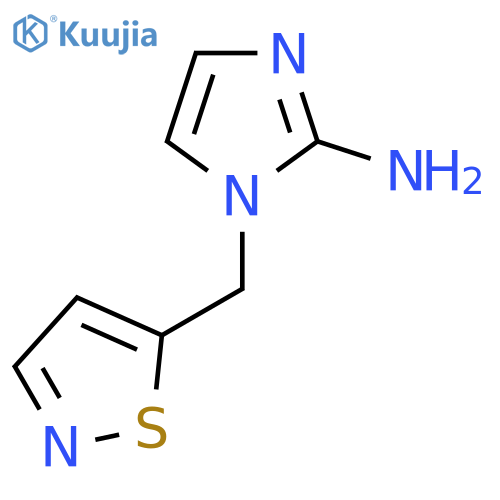 1-(1,2-thiazol-5-yl)methyl-1H-imidazol-2-amine structure