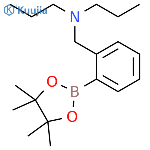 Dipropyl({2-(tetramethyl-1,3,2-dioxaborolan-2-yl)phenylmethyl})amine structure