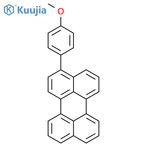 Perylene, 3-(4-methoxyphenyl)- structure