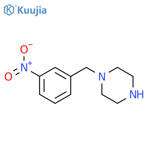 1-[(3-nitrophenyl)methyl]piperazine structure