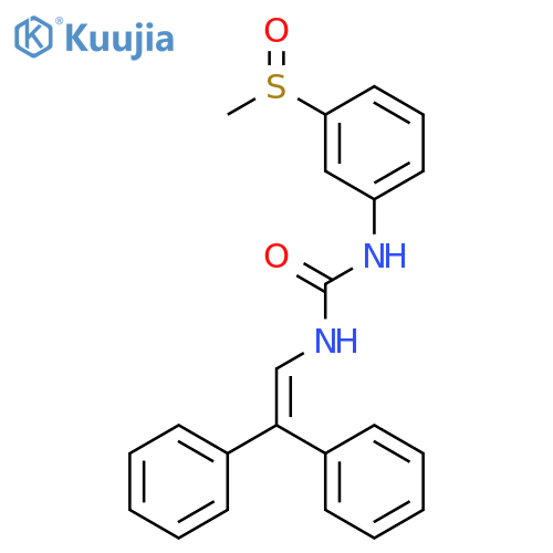 Urea, N-(2,2-diphenylethenyl)-N'-[3-(methylsulfinyl)phenyl]- structure