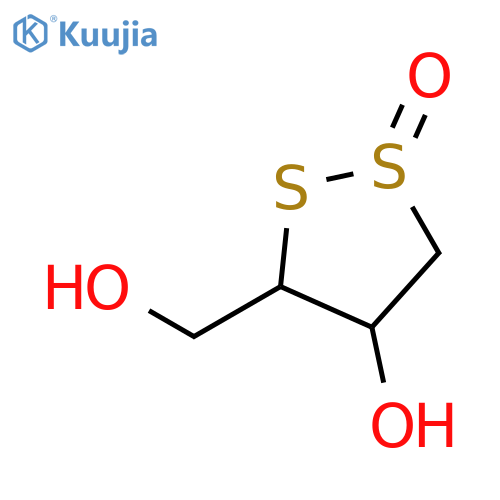 (1R,3R,4R)-(-)-4-hydroxy-3-hydroxymethyl-1,2-dithiolane-1-oxide structure