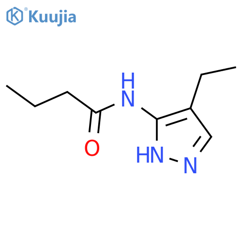 Butanamide,N-(4-ethyl-1H-pyrazol-3-yl)- structure