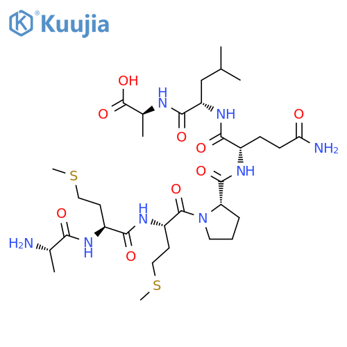 L-Alanine, L-alanyl-L-methionyl-L-methionyl-L-prolyl-L-glutaminyl-L-leucyl- structure