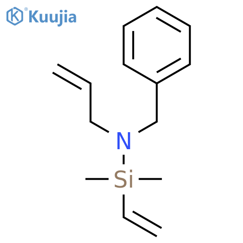 Silanamine, 1-ethenyl-1,1-dimethyl-N-(phenylmethyl)-N-2-propenyl- structure