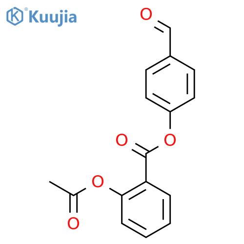 4-(2-acetoxybenzoyloxy)benzaldehyde structure