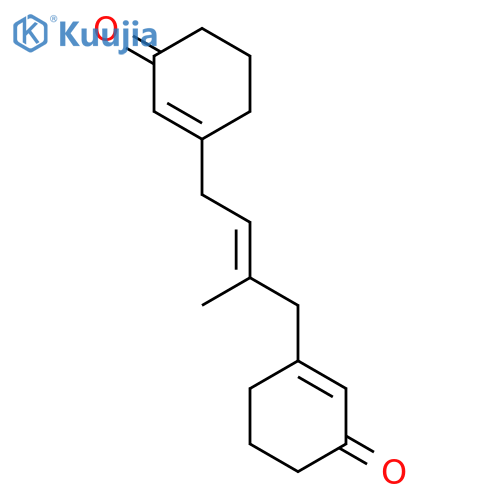 2-Cyclohexen-1-one, 3,3'-(2-methyl-2-butene-1,4-diyl)bis- structure