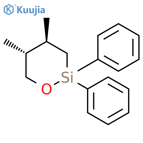 1-Oxa-2-silacyclohexane, 4,5-dimethyl-2,2-diphenyl-, (4R,5R)-rel- structure