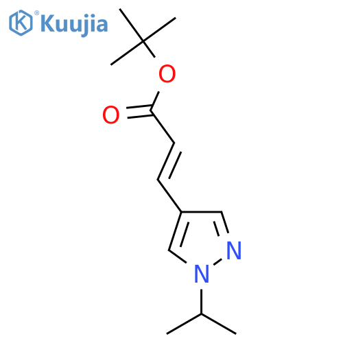 tert-butyl (2E)-3-1-(propan-2-yl)-1H-pyrazol-4-ylprop-2-enoate structure