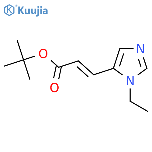 tert-butyl (2E)-3-(1-ethyl-1H-imidazol-5-yl)prop-2-enoate structure