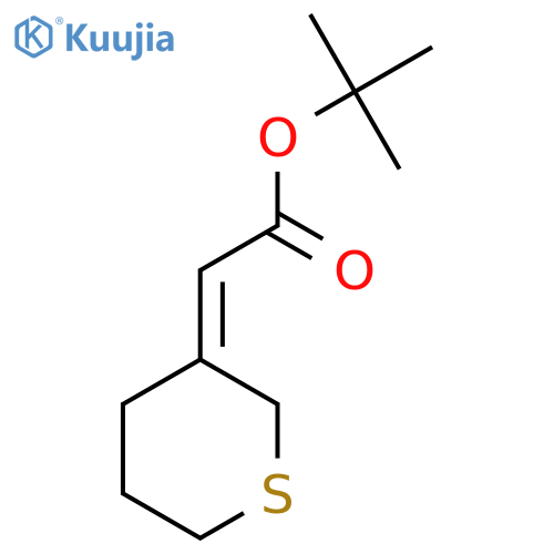 tert-butyl 2-(3Z)-thian-3-ylideneacetate structure