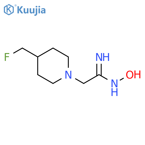 (Z)-2-(4-(fluoromethyl)piperidin-1-yl)-N'-hydroxyacetimidamide structure