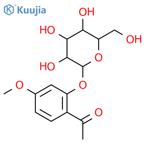 2-Acetyl-5-methoxyphenyl β-D-Glucopyranoside structure