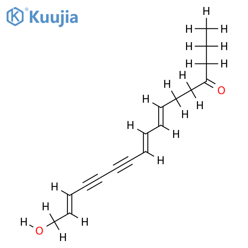 17-Hydroxy-heptadeca-7t,9t,15t-trien-11,13-diin-4-on structure