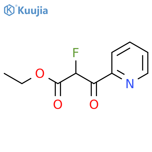 Ethyl 2-fluoro-3-oxo-3-(pyridin-2-yl)propanoate structure
