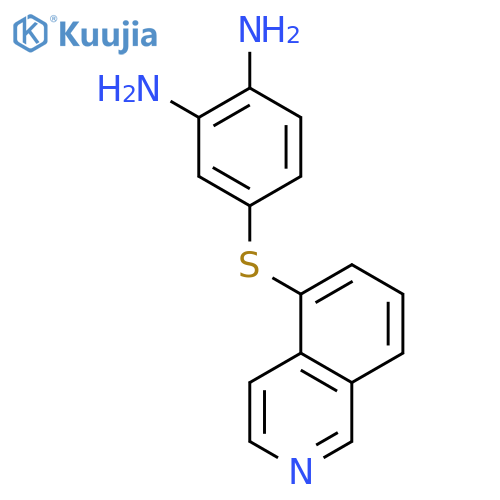 1,2-Benzenediamine, 4-(5-isoquinolinylthio)- structure