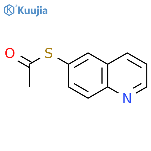 Ethanethioic acid, S-6-quinolinyl ester structure