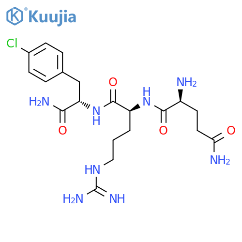 L-Phenylalaninamide, L-glutaminyl-L-arginyl-4-chloro- structure