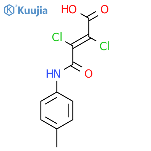 2-Butenoic acid, 2,3-dichloro-4-[(4-methylphenyl)amino]-4-oxo- structure