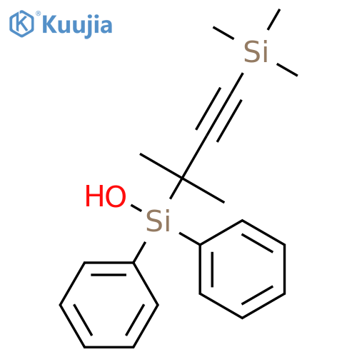 Silanol, [1,1-dimethyl-3-(trimethylsilyl)-2-propynyl]diphenyl- structure