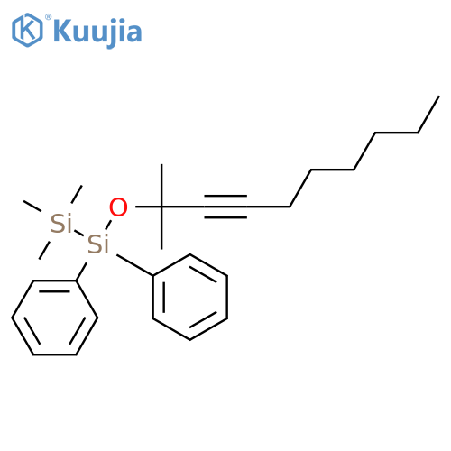 Disilane, 1-[(1,1-dimethyl-2-nonynyl)oxy]-2,2,2-trimethyl-1,1-diphenyl- structure