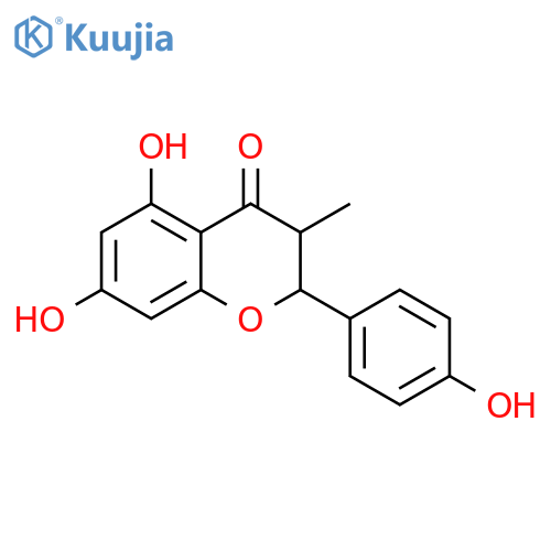 4H-1-Benzopyran-4-one, 2,3-dihydro-5,7-dihydroxy-2-(4-hydroxyphenyl)-3-methyl- structure