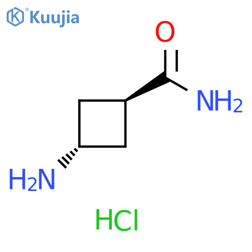 rac-(1r,3r)-3-aminocyclobutane-1-carboxamide hydrochloride structure