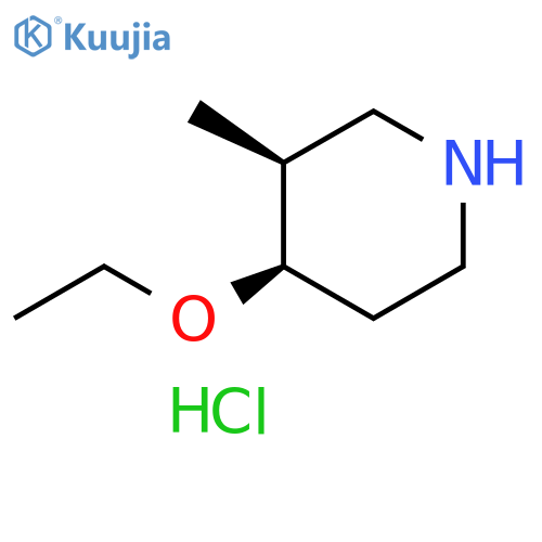 rac-(3R,4S)-4-ethoxy-3-methylpiperidine hydrochloride structure