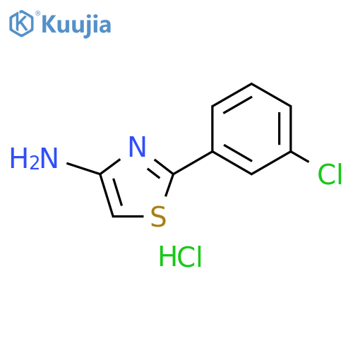 2-(3-chlorophenyl)-1,3-thiazol-4-amine dihydrochloride structure