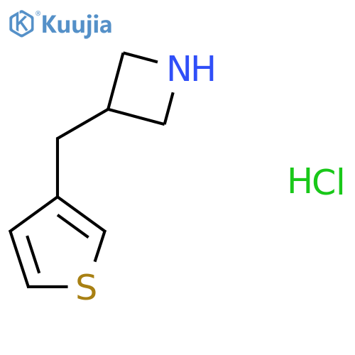 3-(thiophen-3-yl)methylazetidine hydrochloride structure