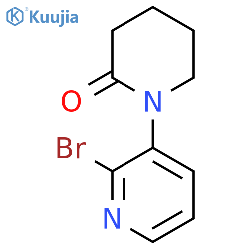 1-(2-Bromopyridin-3-yl)piperidin-2-one structure