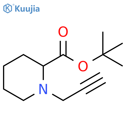 tert-butyl 1-(prop-2-yn-1-yl)piperidine-2-carboxylate structure