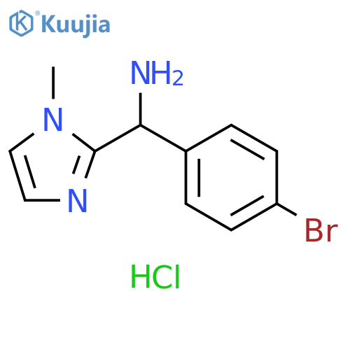 (4-bromophenyl)(1-methyl-1H-imidazol-2-yl)methanamine dihydrochloride structure