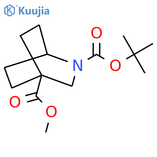 2-tert-butyl 4-methyl 2-azabicyclo[2.2.2]octane-2,4-dicarboxylate structure