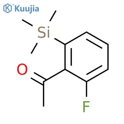 Ethanone, 1-[2-fluoro-6-(trimethylsilyl)phenyl]- structure