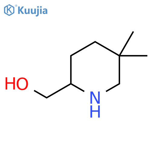 (5,5-Dimethylpiperidin-2-yl)methanol structure