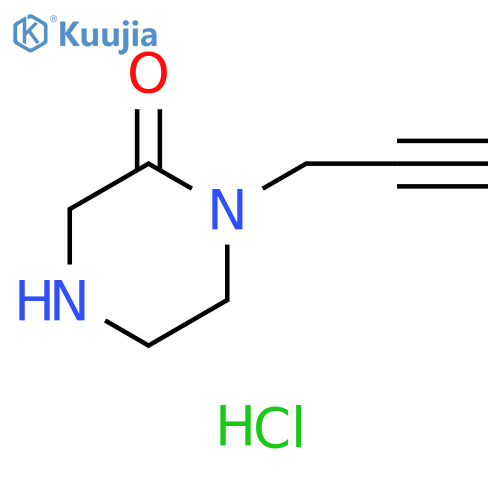 1-(prop-2-yn-1-yl)piperazin-2-one hydrochloride structure