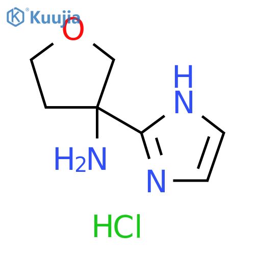3-(1H-imidazol-2-yl)oxolan-3-amine dihydrochloride structure