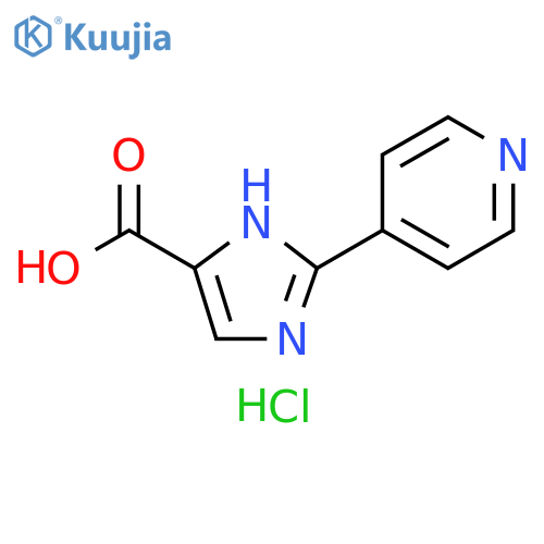 2-(pyridin-4-yl)-1H-imidazole-4-carboxylic acid dihydrochloride structure