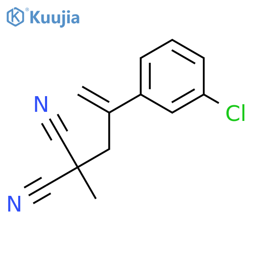 Propanedinitrile, [2-(3-chlorophenyl)-2-propenyl]methyl- structure