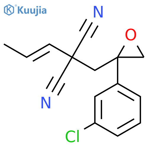 Propanedinitrile, [[2-(3-chlorophenyl)oxiranyl]methyl]-2-propenyl- structure