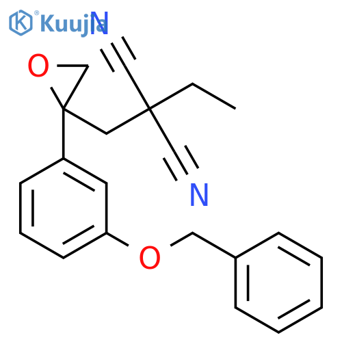 Propanedinitrile, ethyl[[2-[3-(phenylmethoxy)phenyl]oxiranyl]methyl]- structure