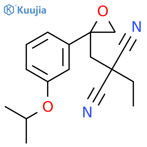 Propanedinitrile, ethyl[[2-[3-(1-methylethoxy)phenyl]oxiranyl]methyl]- structure