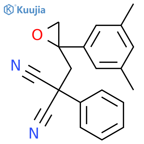 Propanedinitrile, [[2-(3,5-dimethylphenyl)oxiranyl]methyl]phenyl- structure