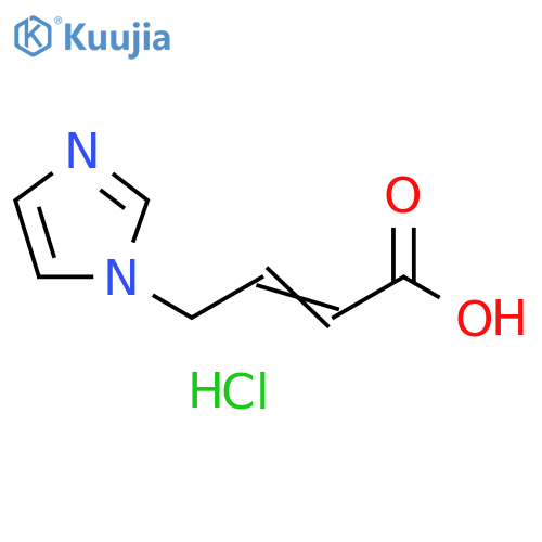 4-(1H-imidazol-1-yl)but-2-enoic acid hydrochloride structure
