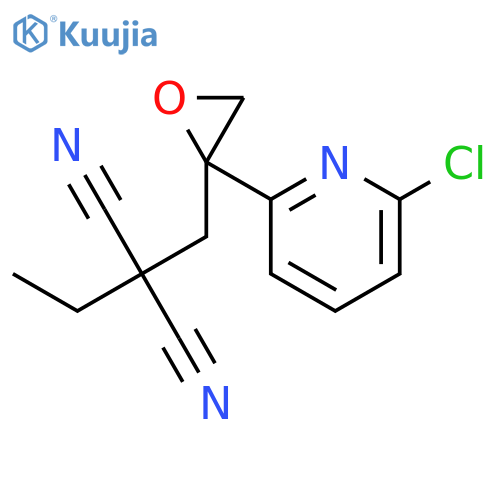 Propanedinitrile, [[2-(6-chloro-2-pyridinyl)oxiranyl]methyl]ethyl- structure