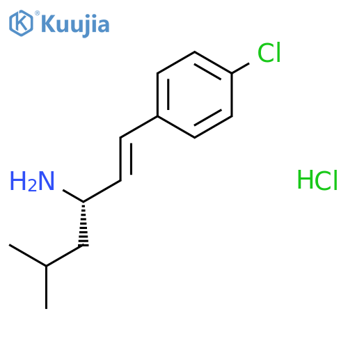 1-Hexen-3-amine, 1-(4-chlorophenyl)-5-methyl-, hydrochloride, (S)- structure
