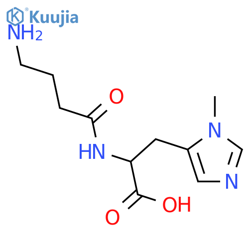 N-(4-Aminobutyryl)-L-histidine structure